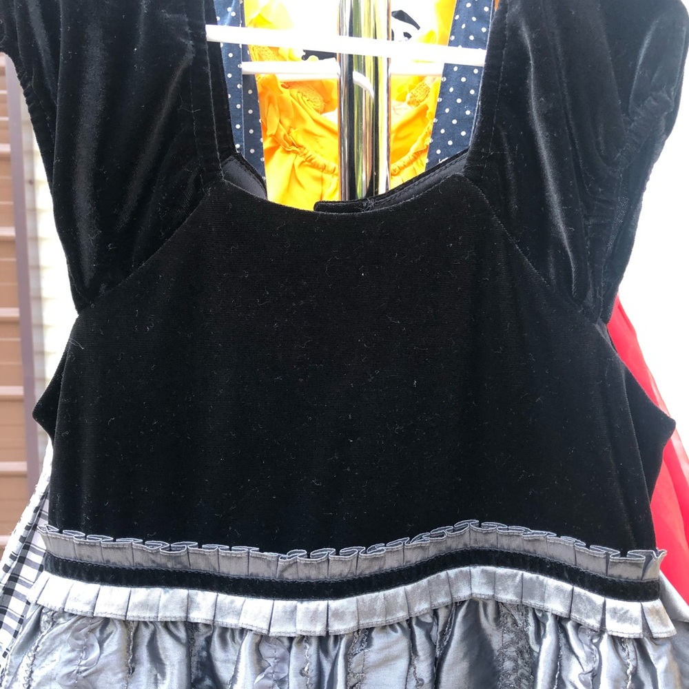 Grey & black holiday dress